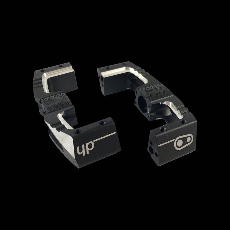 Crankbrothers Mallet DH Race Pedal body in black, V2 replacement component for durable mountain biking performance.