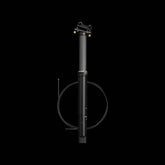 Crank Brothers Highline 11 dropper post with adjustable 60-170mm travel, mountain bike component, black with control lever.