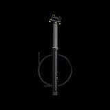 Crank Brothers Highline 11 dropper post with adjustable 60-170mm travel, mountain bike component, black with control lever.