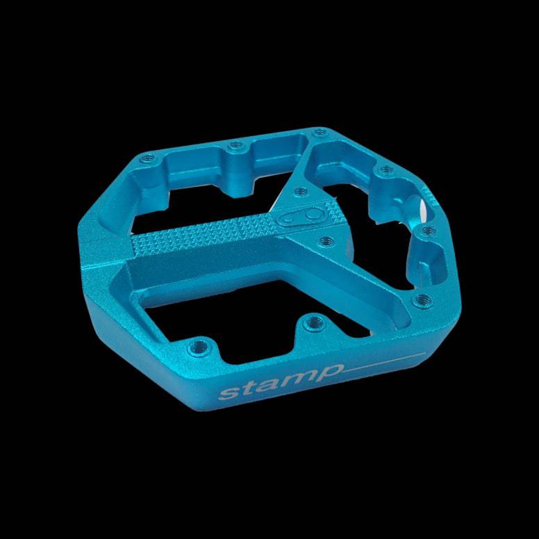 crank brothers crankbrothers pedal spares pdl body stamp 3 blue small left p109202