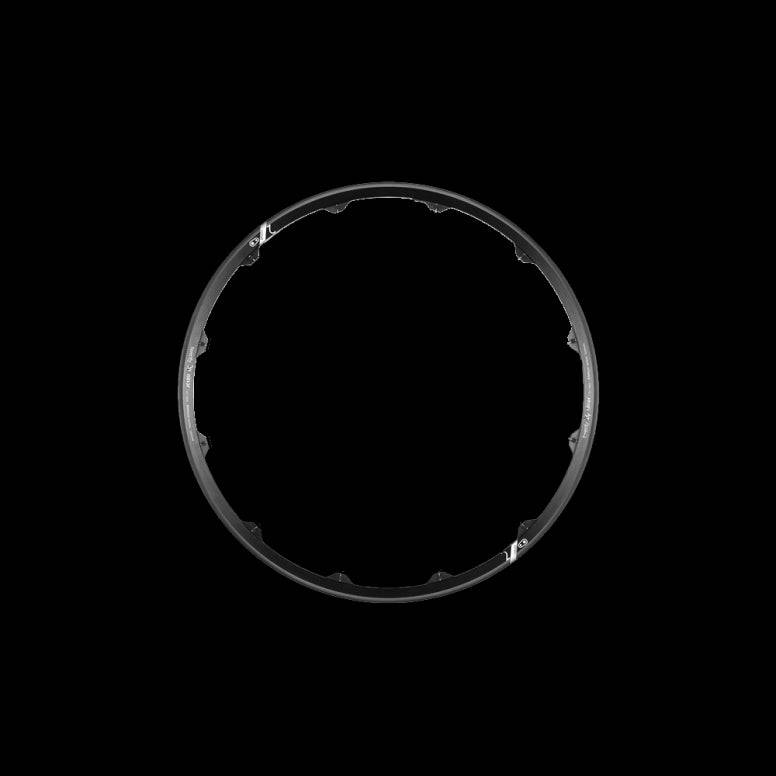 Crankbrothers Cobalt 2 V21 black cycling wheel rim for durable performance, shown in close-up view of the component.