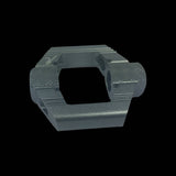 Crankbrothers Candy 2 pedal body replacement in grey for durable bike components, shown with detailed grip surface and clip interface.