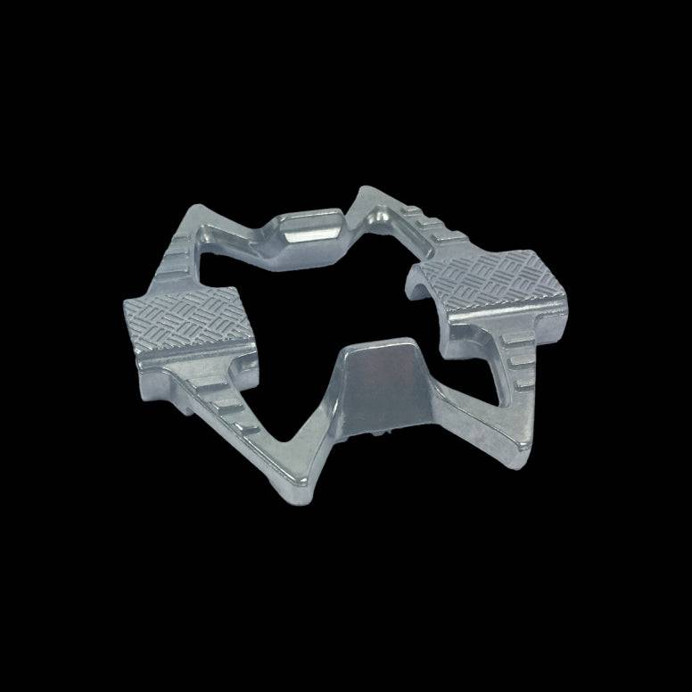 crank brothers crankbrothers pedal spares pdl body double shot clip silver p109037