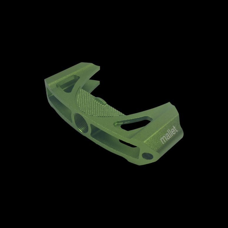 Crankbrothers Mallet 2 pedal outer replacement body in green, durable component for bike pedals.