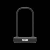 OnGuard Neon U-Lock with patented spring-free D-lock system, bracket, and keys for bike security.