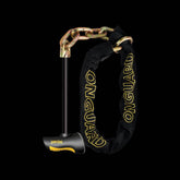 OnGuard Beast Loop & T Chain Lock 110cm black and yellow high-security bike lock with durable chain and loop design.
