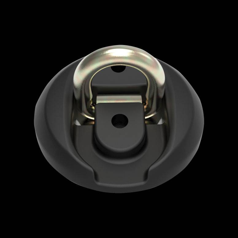 OnGuard Ground Anchor 8313 in silver, black and gold, heavy-duty bike security accessory with sturdy metal construction.