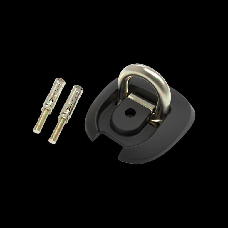 OnGuard Ground Anchor 8314 in bronze, black, gold, and silver for secure bike lock anchoring, made of durable metal.