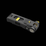 OnGuard K9 Combo Link Plate bike lock in black and yellow with mounting bracket, showing the sturdy lock and accessories.