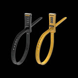 OnGuard Zip Cable Lock with resettable 3-digit combination, compact security accessory for bikes or outdoor gear.