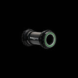 Enduro Bearings T47 asymmetrical bottom bracket with XD15 ceramic-hybrid bearings for SRAM DUB bicycles.