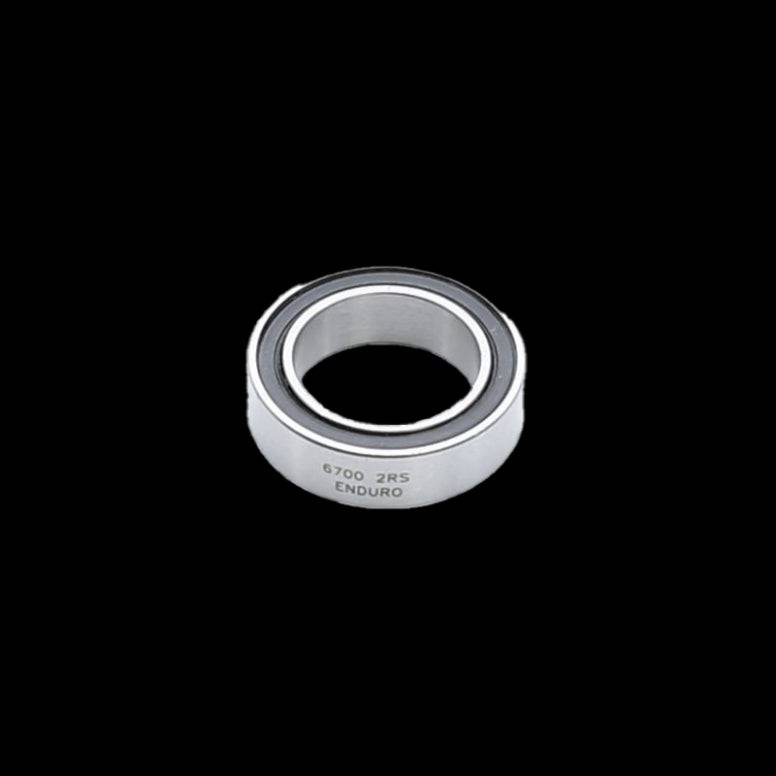 Enduro Bearings ABEC 3 F6700 2RS sealed cycling bearing, 10x15/16x4, for bike components, with rubber seals for durability