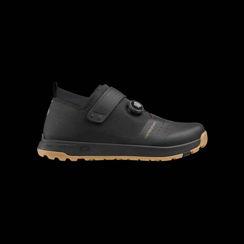 Crankbrothers Mallet Trail Boa mountain bike shoes with cleats and BOA closure system, black cycling footwear for trail riding.
