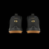 Crankbrothers Stamp Trail Boa mountain bike shoes in black and gold, size 14, showing the sleek design and secure fastening system.