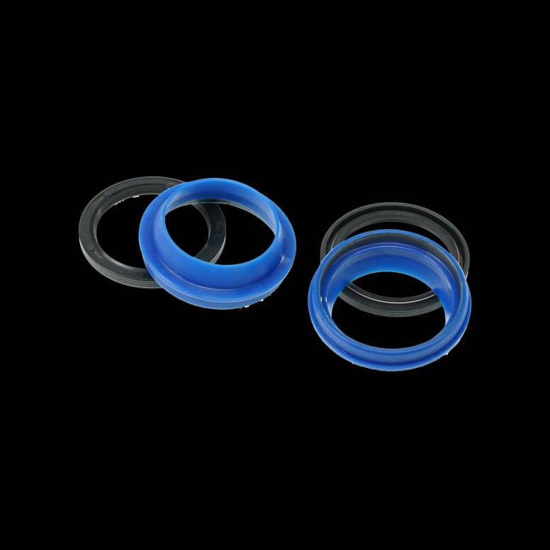 Enduro Bearings Fork Seals Kit for bike suspension forks, showing detailed rubber seals and components for improved performance.