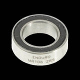 Enduro Bearings MR 106 2RS ABEC 3 hub bearings, 6x10x3mm sealed durable components for bicycle wheels.