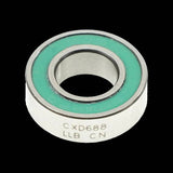 Enduro Bearings 688 LLB CXD-15 angular contact bearing, 8x16x5mm, for bike hubs and bottom brackets, shown in the image.