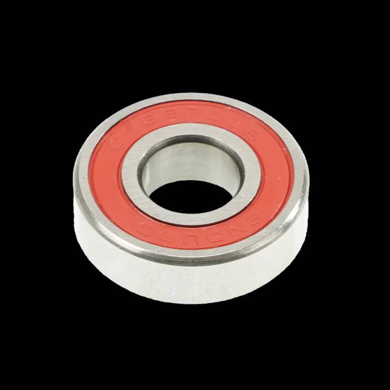 Enduro Bearings 697 LLB ceramic hybrid bearing with low contact seals, used in bike hubs and bottom brackets.