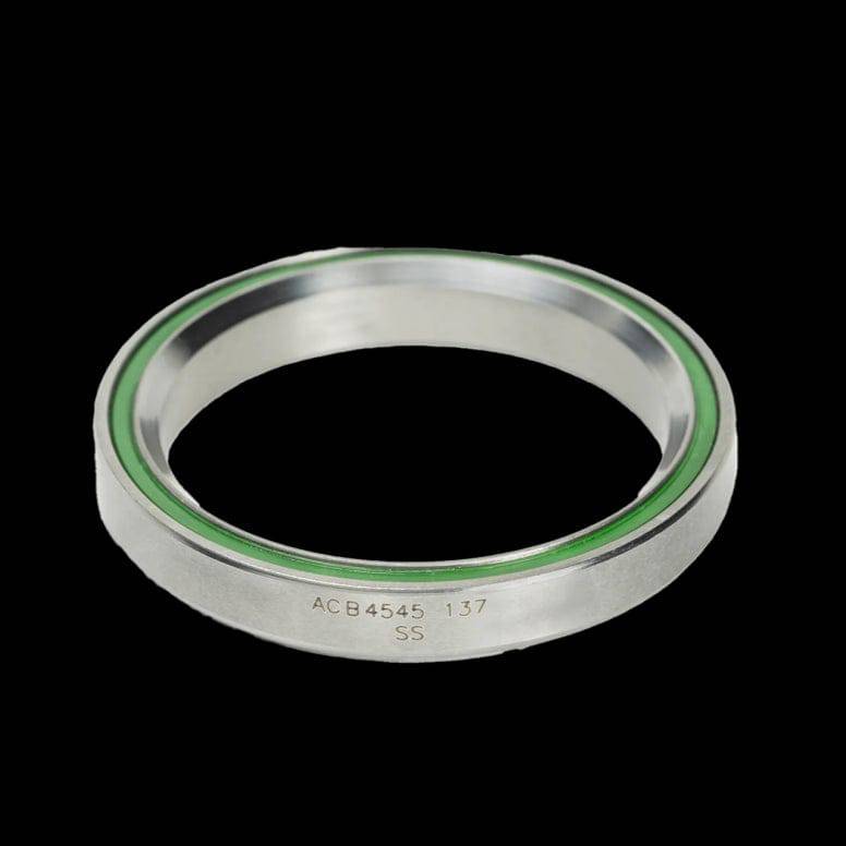 Enduro Bearings ACB 4545 137 SS stainless steel angular contact bearing with 7mm diameter and 45° contact angle.