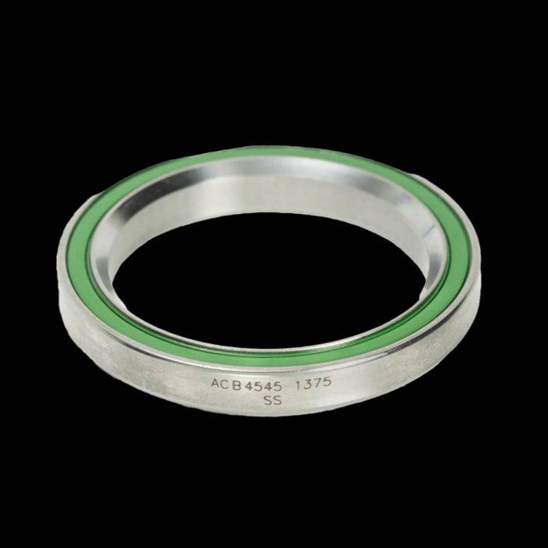 Enduro Bearings ACB 4545 1375 SS stainless steel 45° angular contact headset bearing, 49mm size, for bicycle components.