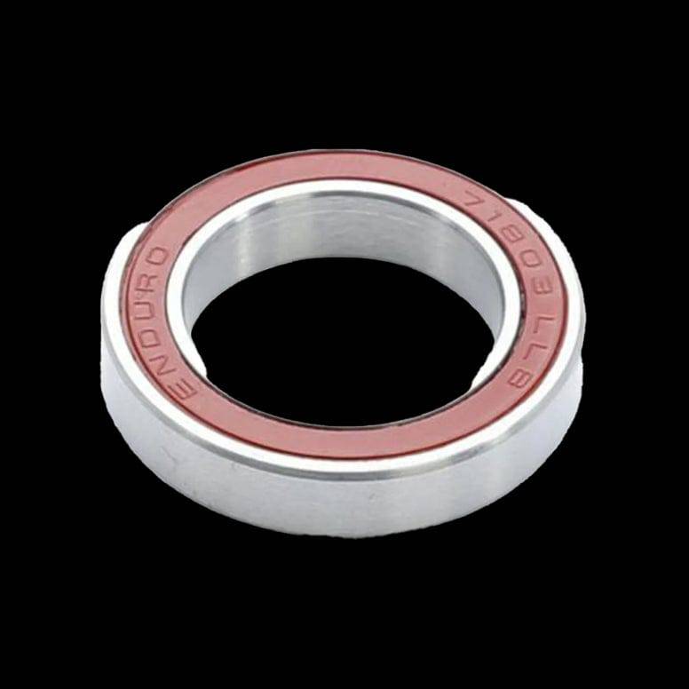 Enduro Bearings 71803 LLB ceramic hybrid bearing with 17x26x5mm size and low contact seals for mechanical components.