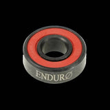 Enduro Bearings 696 VV Zero ceramic bearing, 6x15x5mm, for bike hubs and bottom brackets, with black and silver components visible.