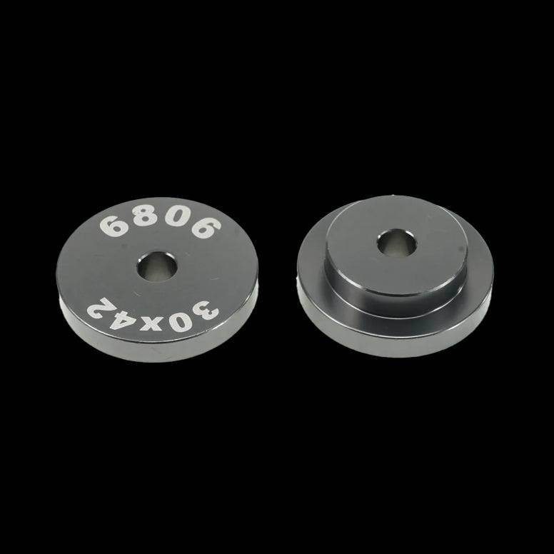 Enduro Bearings 6806 bearing inner guide used for EB8420 bearing press installation, component for bicycle maintenance.