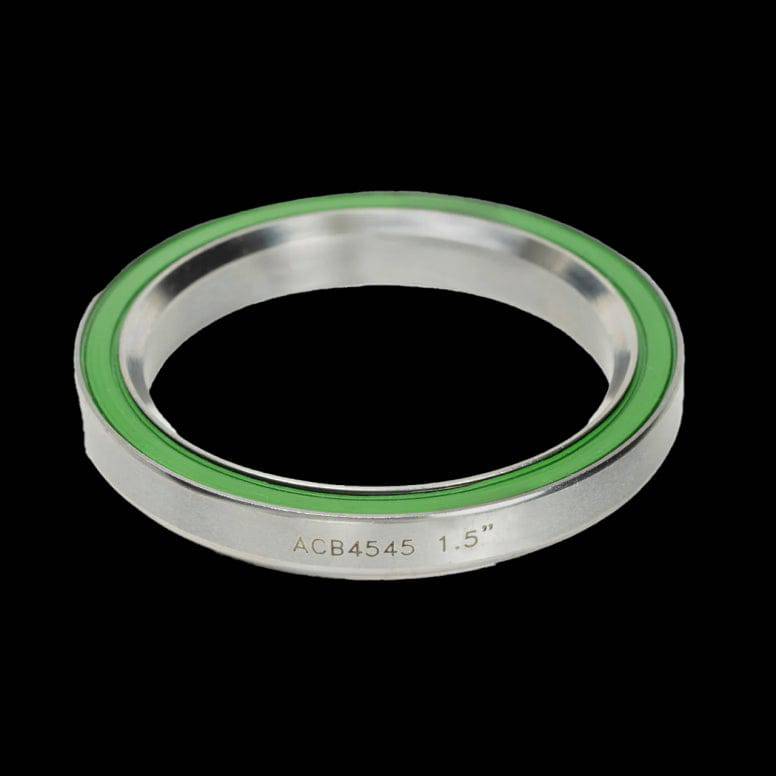 Enduro Bearings ACB 4545 150 SS stainless steel angular contact bearing with 7mm axle, 40x52x7mm size, used in high-performance components.