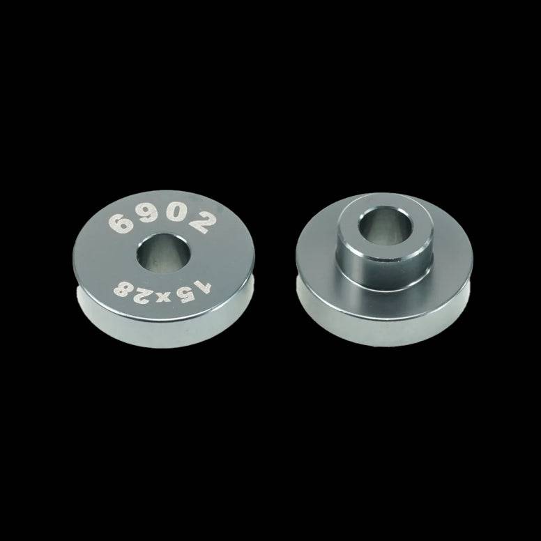 Enduro Bearings 6902 Inner Guide for EB8420 bearing press alignment tool, shown with metal components and precise fit details.