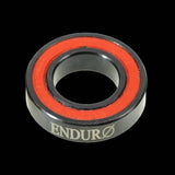 Enduro Bearings 6801 VV Zero ceramic hybrid bearing 12x21x5mm for bike hubs and bottom brackets, showcasing the high-quality component.