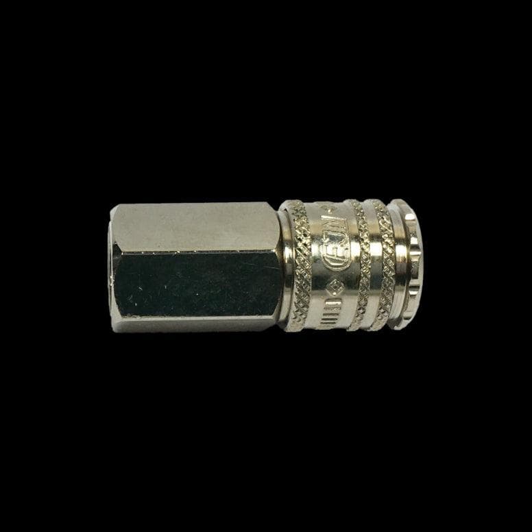 Cane Creek DB Oil Fill Quick Connector for shock maintenance tool, workshop use, designed for easy oil filling and shock service.