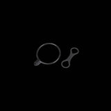 Topeak Rubber Strap for HeadLux bike light, black accessory for secure front light mounting on bicycles.