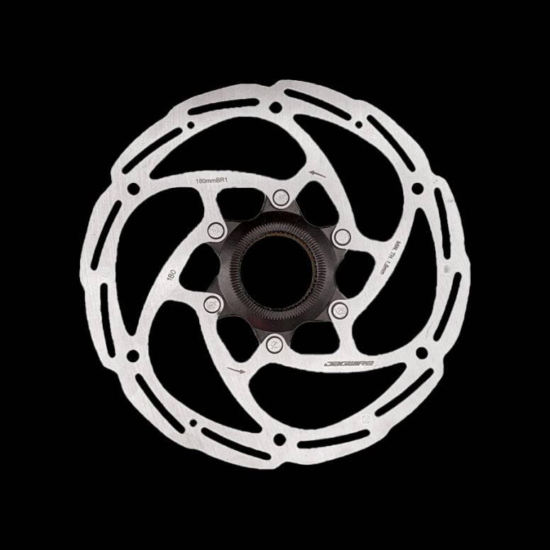 Jagwire Basics BR1 6-bolt disc rotor with T25 mounting hardware for reliable bike braking system.