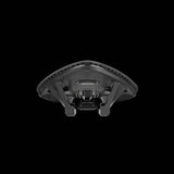 Fizik Transiro Aeris Adaptive R3 long-distance triathlon saddle in black, designed for comfort and performance during endurance rides.