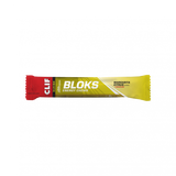 Clif Blok Energy Chews in an 18-pack, orange and yellow fruit-flavored chews in resealable plastic packaging.