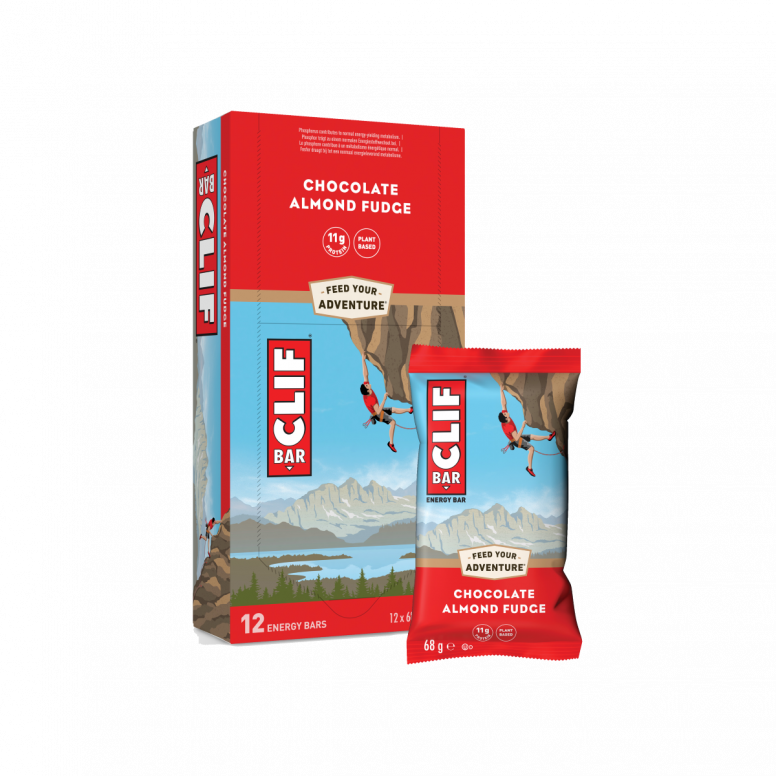 Clif Bar 12-pack of energy bars, showing assorted flavors and packaging from the Clif brand.
