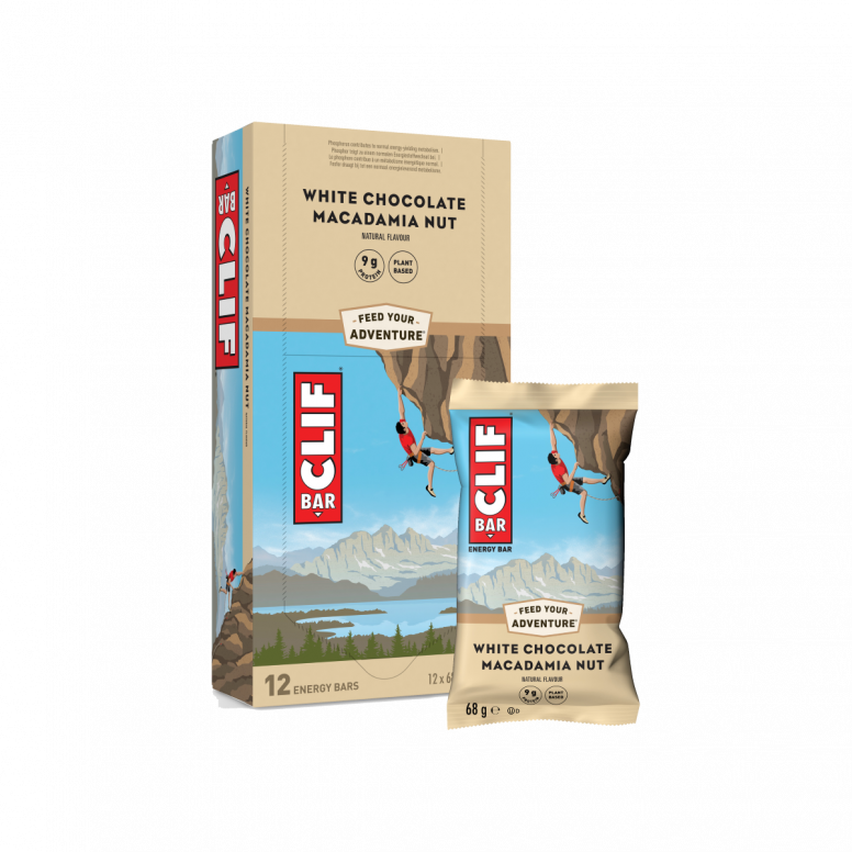 Clif Bar 12-pack of energy bars from Clif, showing assorted flavors in a convenient snack pack.