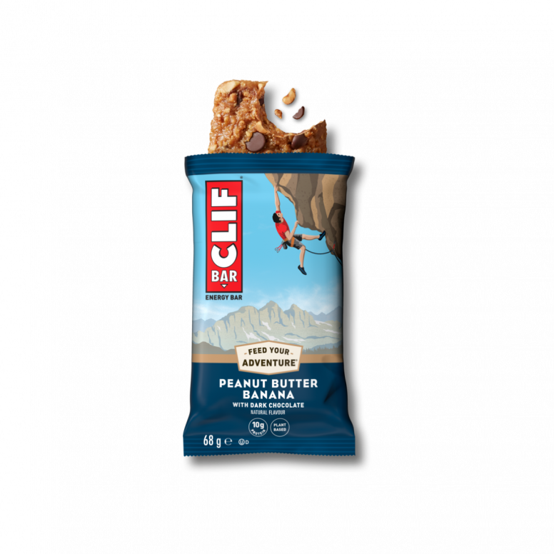 Assorted Clif Bar snacks in a 12-pack, energy bars by Clif, with colorful packaging and variety of flavors.