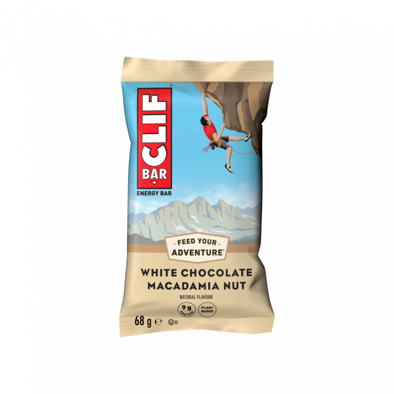 Clif Bar 12-pack of energy snack bars with nut and fruit ingredients, made by Clif, displayed in a multi-pack.