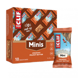 Clif Mini Energy Bars 10 pack, plant-based protein snack, convenient accessory for active lifestyles, with colorful packaging.