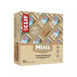 Clif Mini Energy Bars 10-pack, plant-based protein snack with assorted flavors, in colorful packaging.