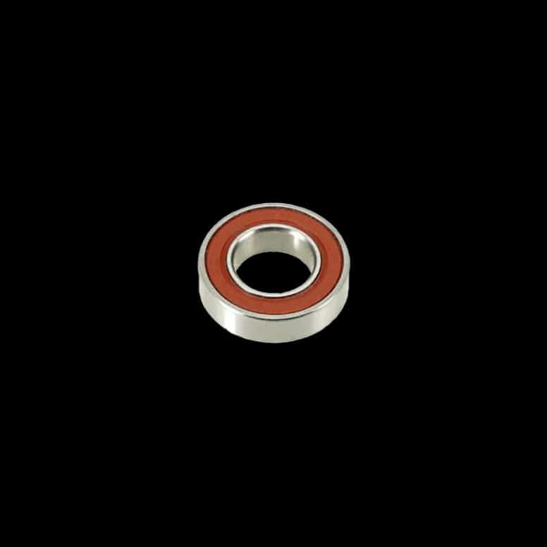 Enduro Bearings F6801 LLU MAX ABEC 3 flanged radial bearing, 12x21/23x5mm, showing the bearing with flanged design.