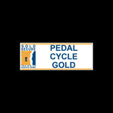 Black and yellow OnGuard Mastiff LP 130cm chain lock secured with a gold lock, designed for bike or equipment security.
