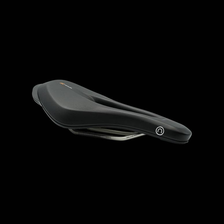 Selle Royal On Open E-Bike Saddle with Royalgel™ comfort and waterproof design, showing the padded, ergonomic bicycle seat.