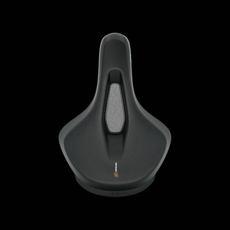 Selle Royal On Open E-Bike saddle with Royalgel™ comfort, waterproof design, and supportive padding for enhanced cycling comfort.