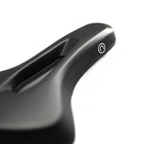 Selle Royal On Open e-bike saddle with Royalgel™ comfort and waterproof design, showing the sleek black saddle on a bicycle.