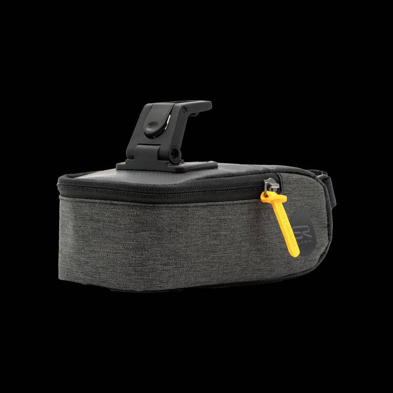Selle Royal saddle bag with integrated clip system, durable bike storage accessory attached to a bicycle seat.
