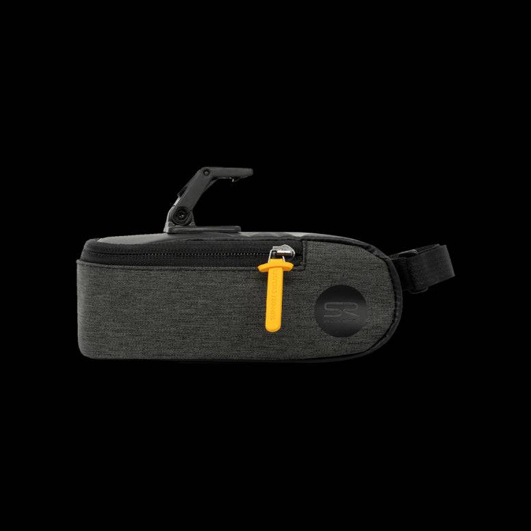 Selle Royal saddle bag with integrated clip system, durable bike storage accessory mounted on bike seat.