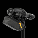 Selle Royal bike saddle bag with integrated clip system for secure, durable storage on a bicycle seat.