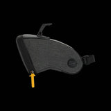 Selle Royal saddle bag with integrated clip system for bike storage, shown attached to a bicycle seat in a natural outdoor setting.